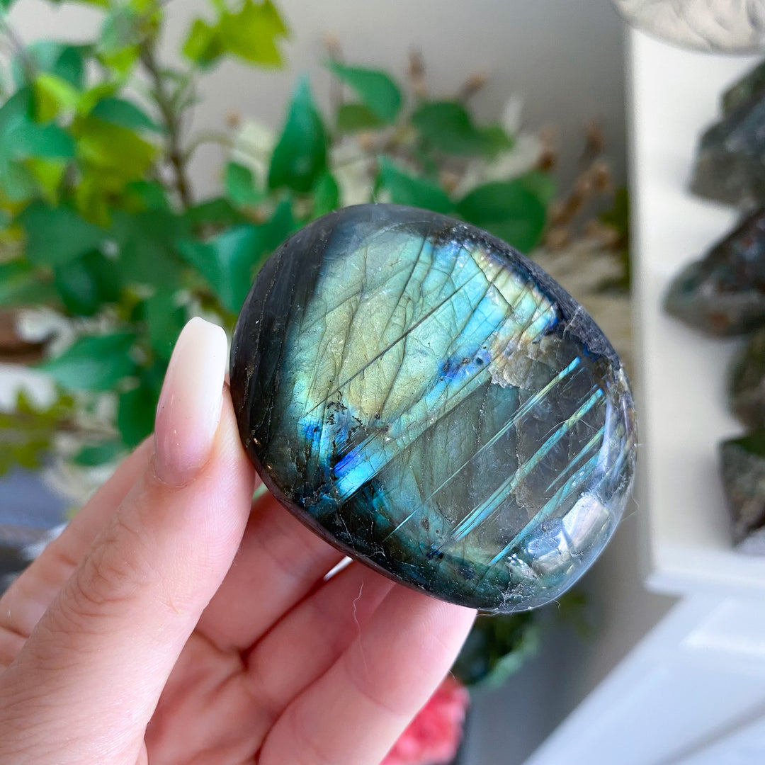 Tiger Blood Labradorite Palm 