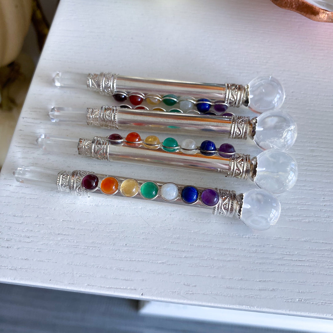 Sterling Silver Chakra Wand