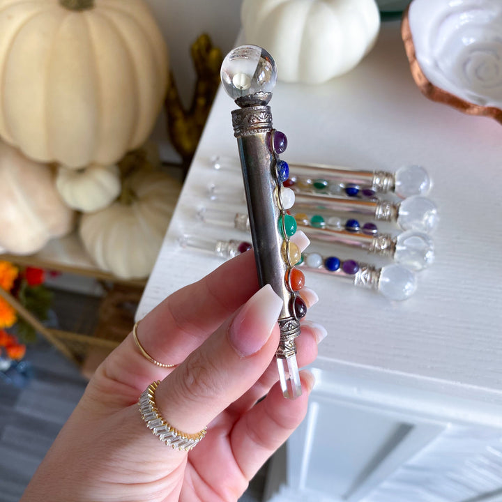 Sterling Silver Chakra Wand
