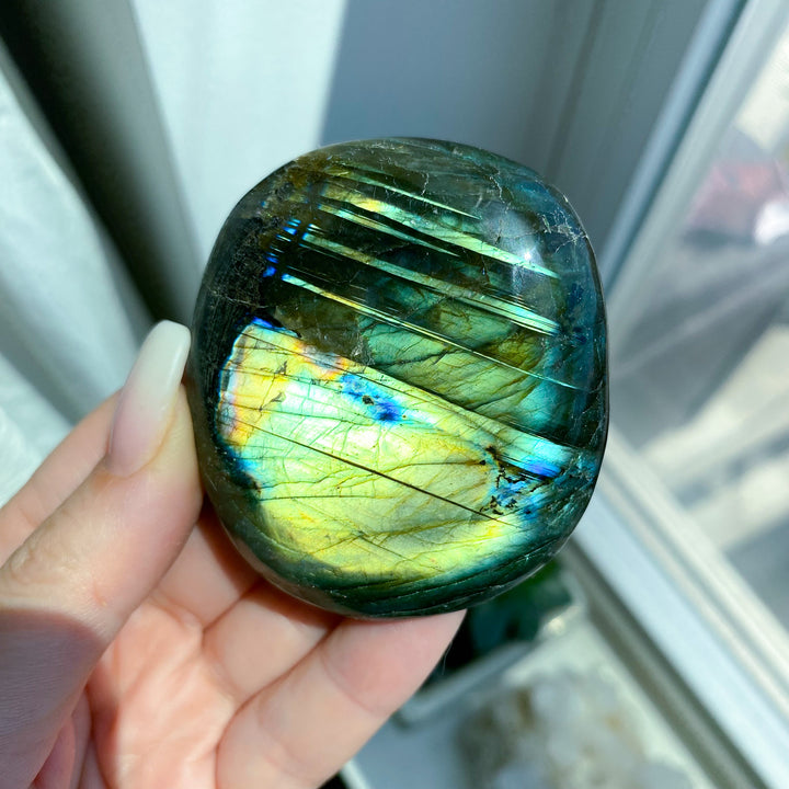 Tiger Blood Labradorite Palm 