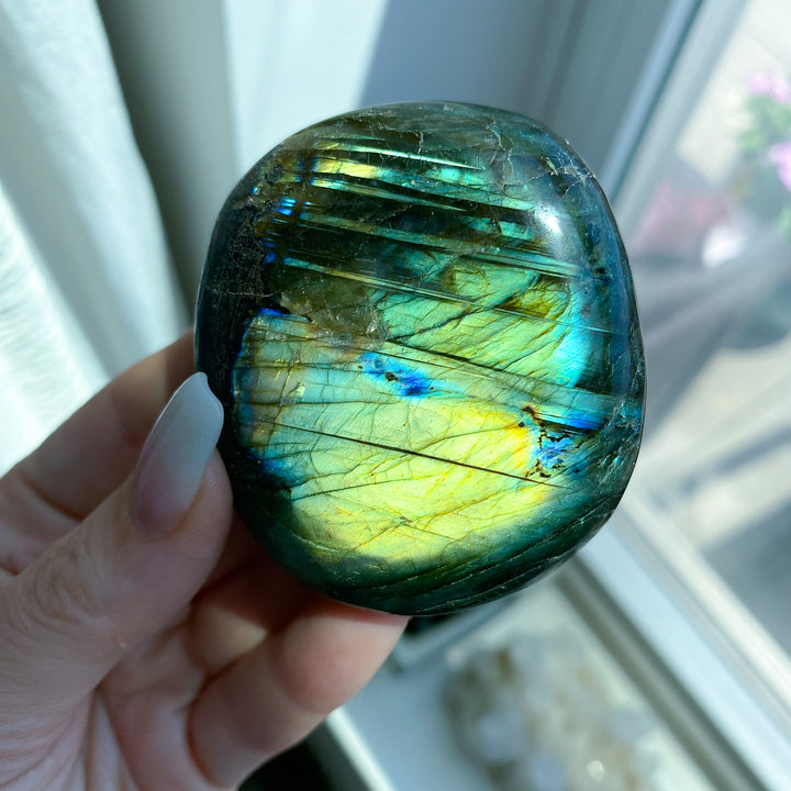 Tiger Blood Labradorite Palm 