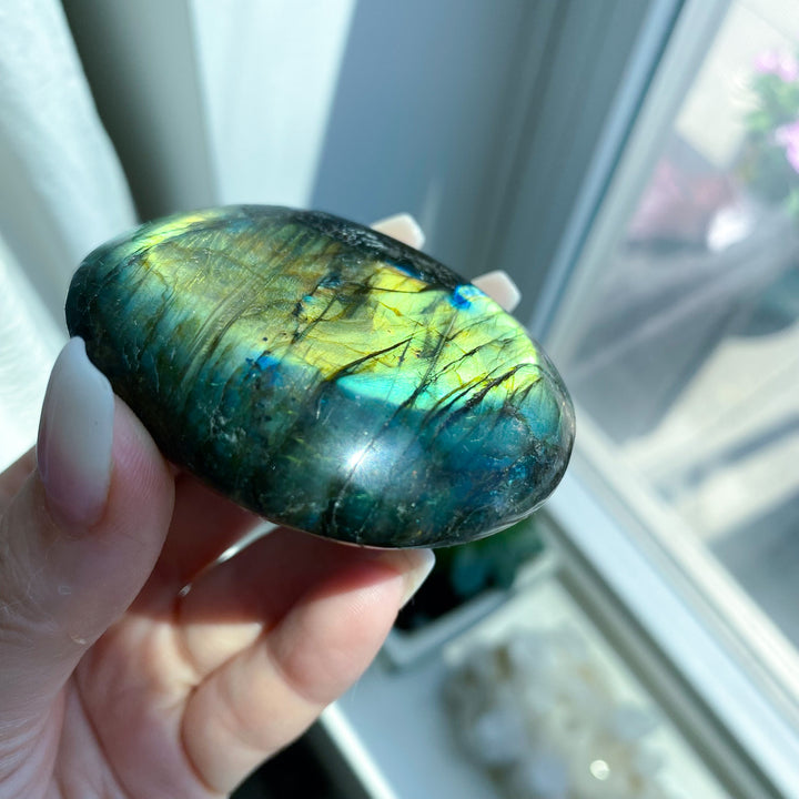 Tiger Blood Labradorite Palm 