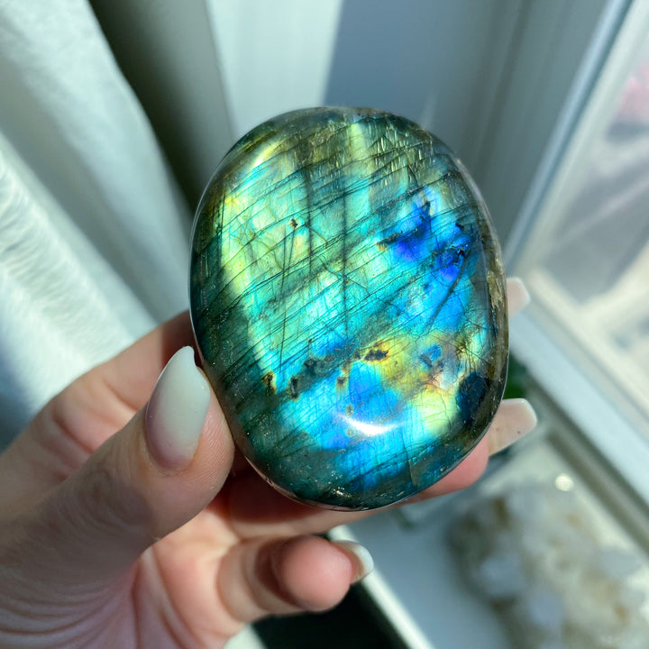 Labradorite Palm Stone 