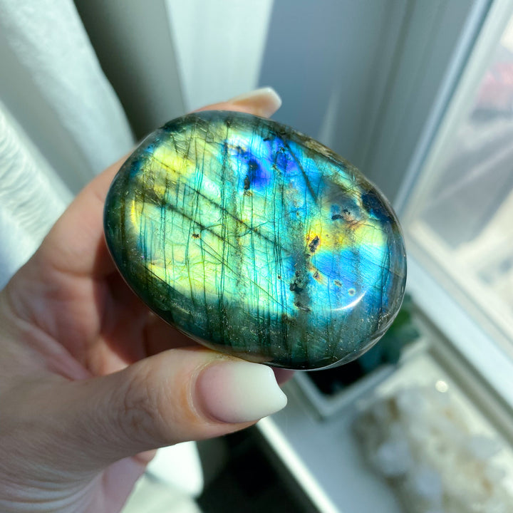 Labradorite Palm Stone 