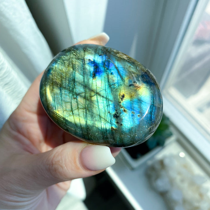 Labradorite Palm Stone 