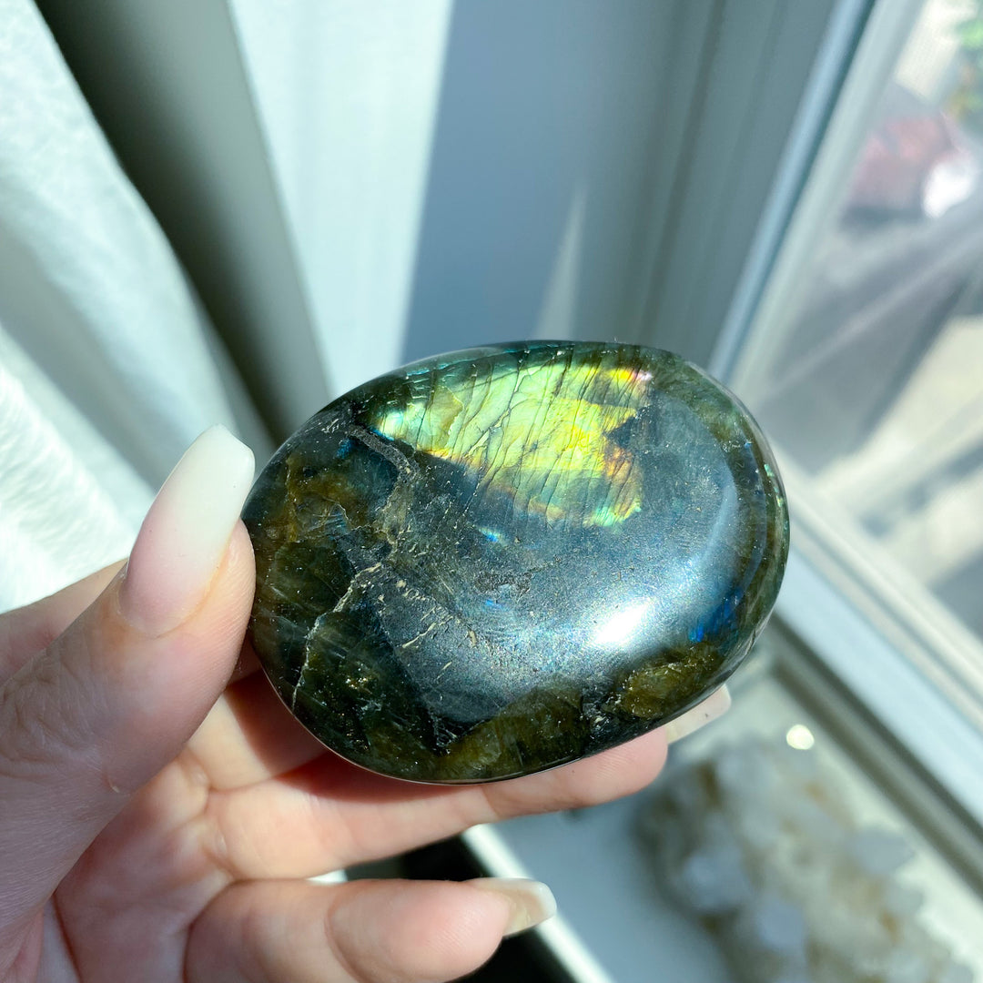 Labradorite Palm Stone 