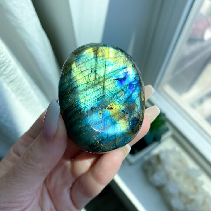 Labradorite Palm Stone 