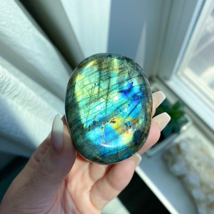 Labradorite Palm Stone 