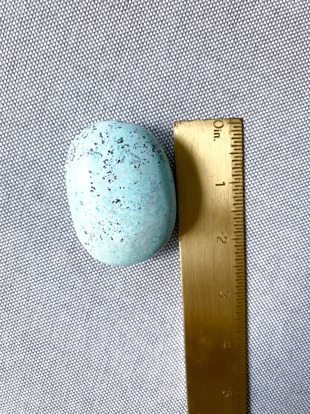 Calming Turquoise Palm Stone #5 - Aligns all the Chakras