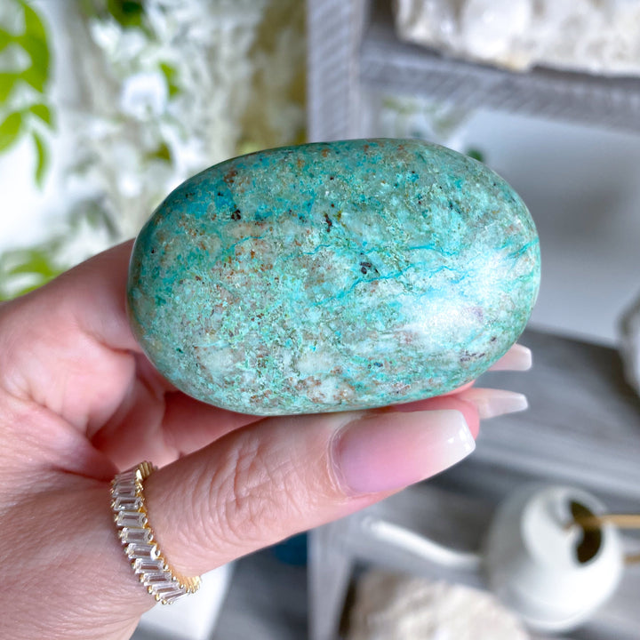 Unique Turquoise Palm Stone #6