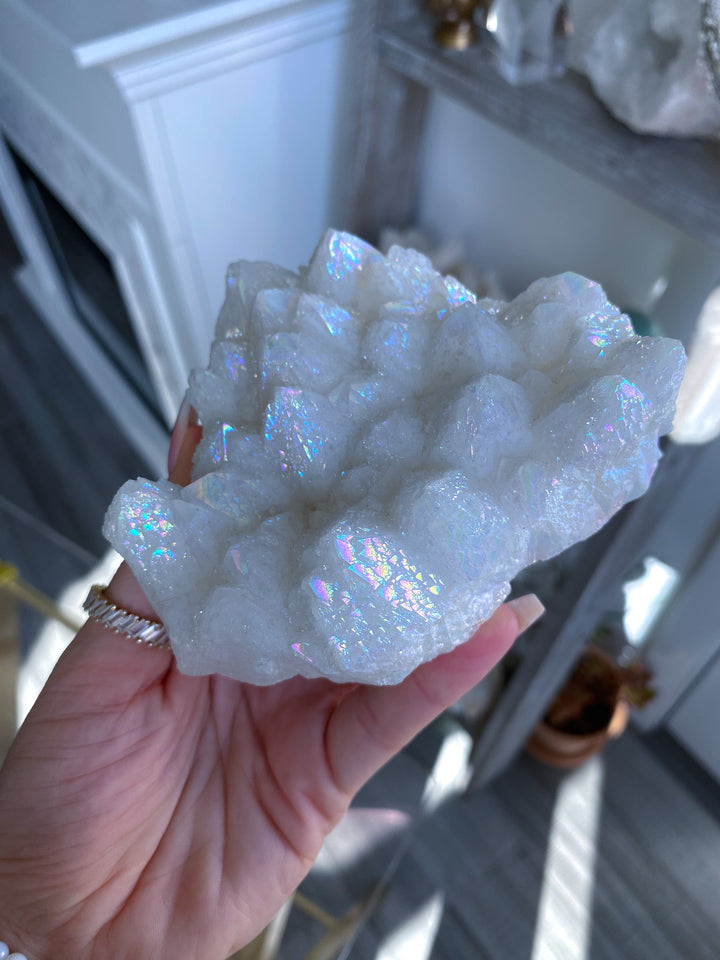 Large Angel Aura Quartz Cluster 