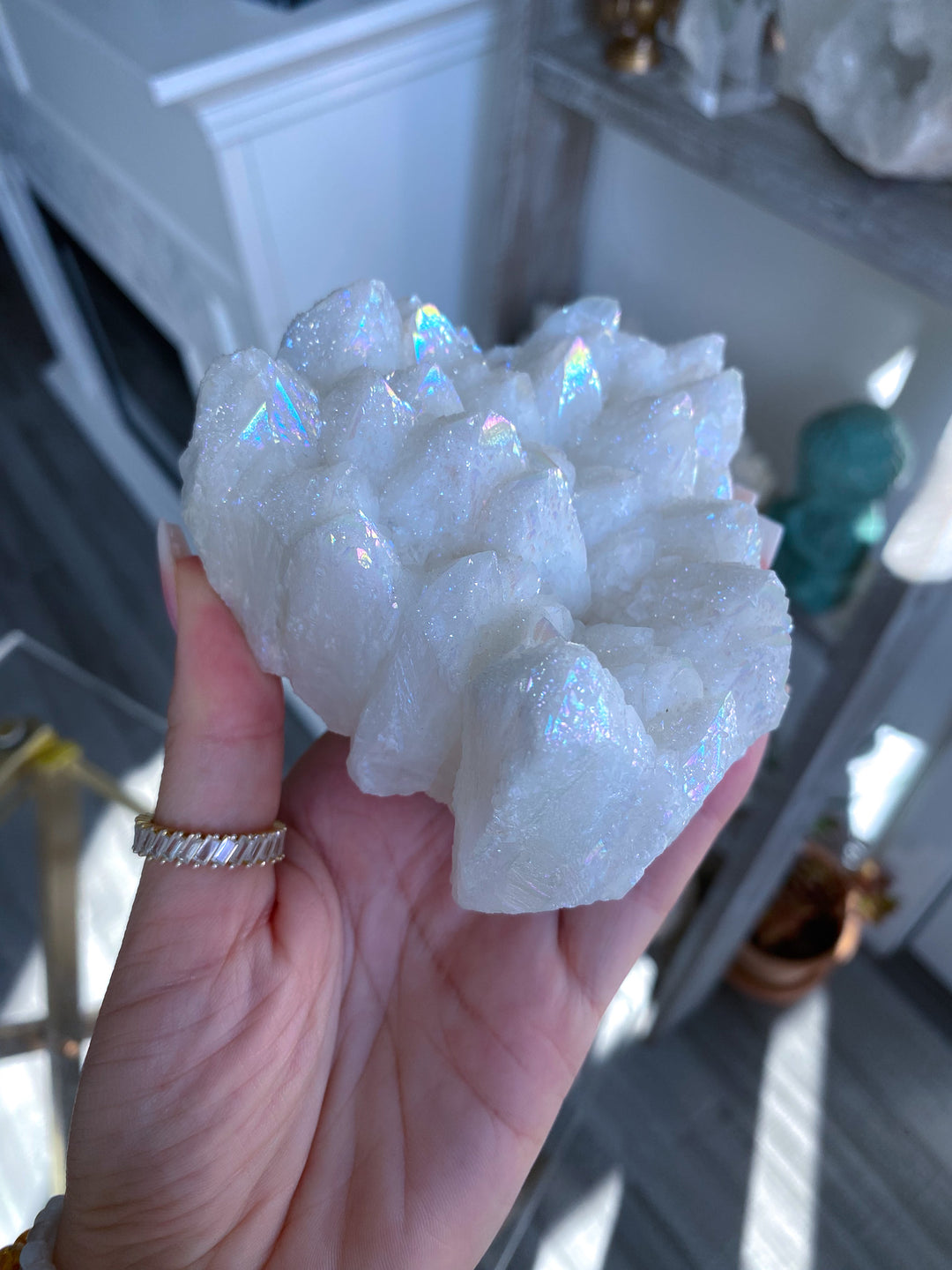 Large Angel Aura Quartz Cluster 