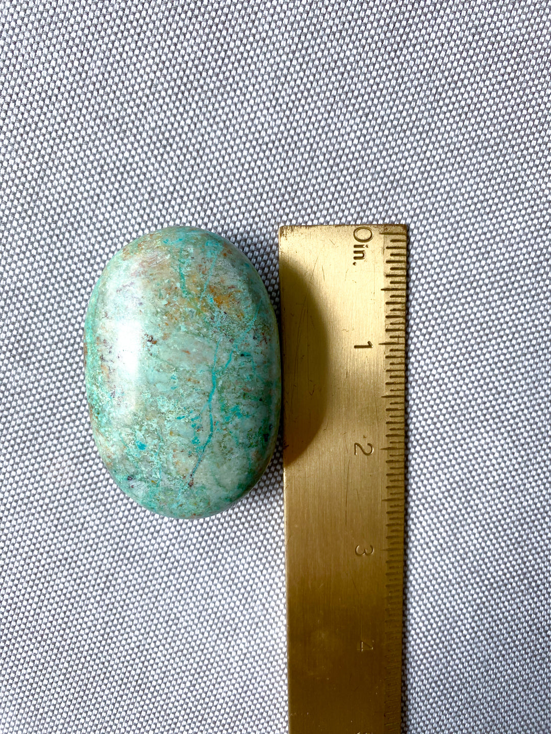 Unique Turquoise Palm Stone #6
