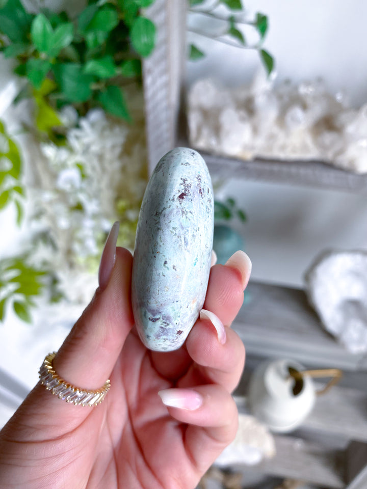 Turquoise Palm Stone #12 - Chakra Alignment