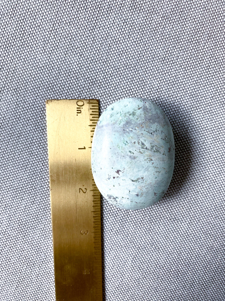 Turquoise Palm Stone #12 - Chakra Alignment