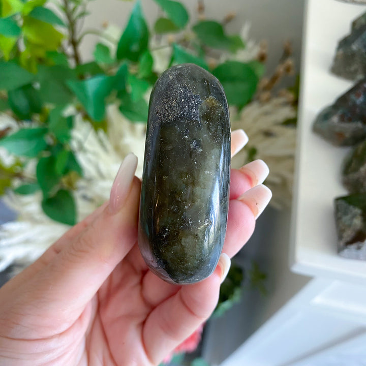Large Blue Labradorite Palm Stone 