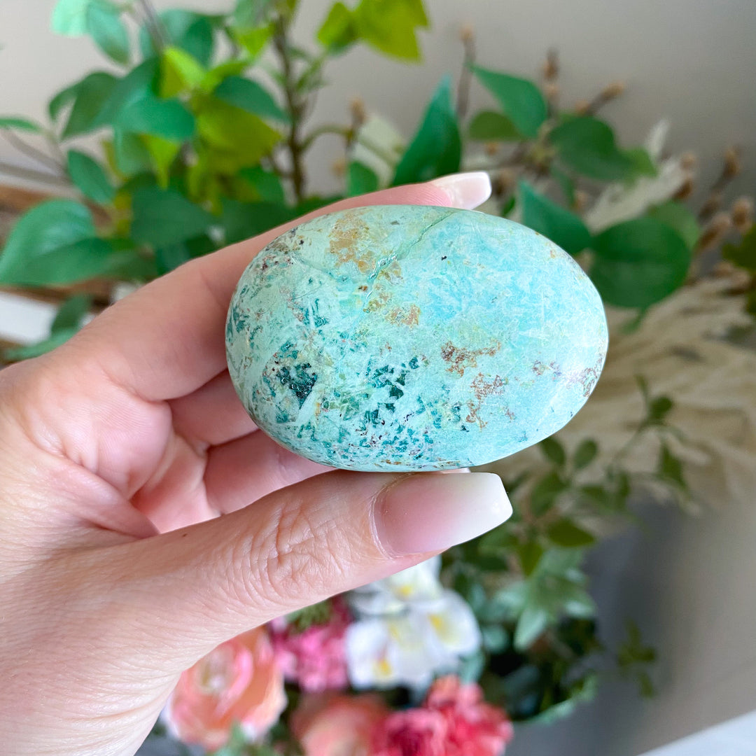 B Quality Turquoise Palm Stone 