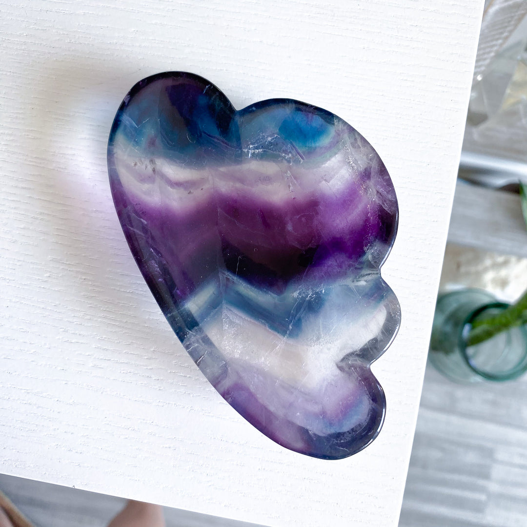 Rainbow Fluorite Cloud Dish, Bowl