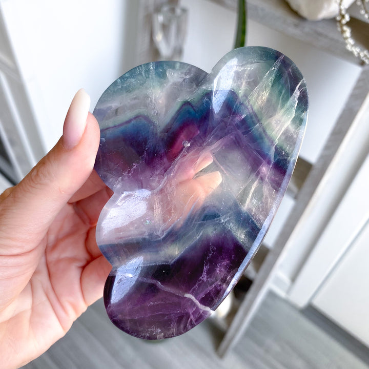Rainbow Fluorite Cloud Dish, Bowl