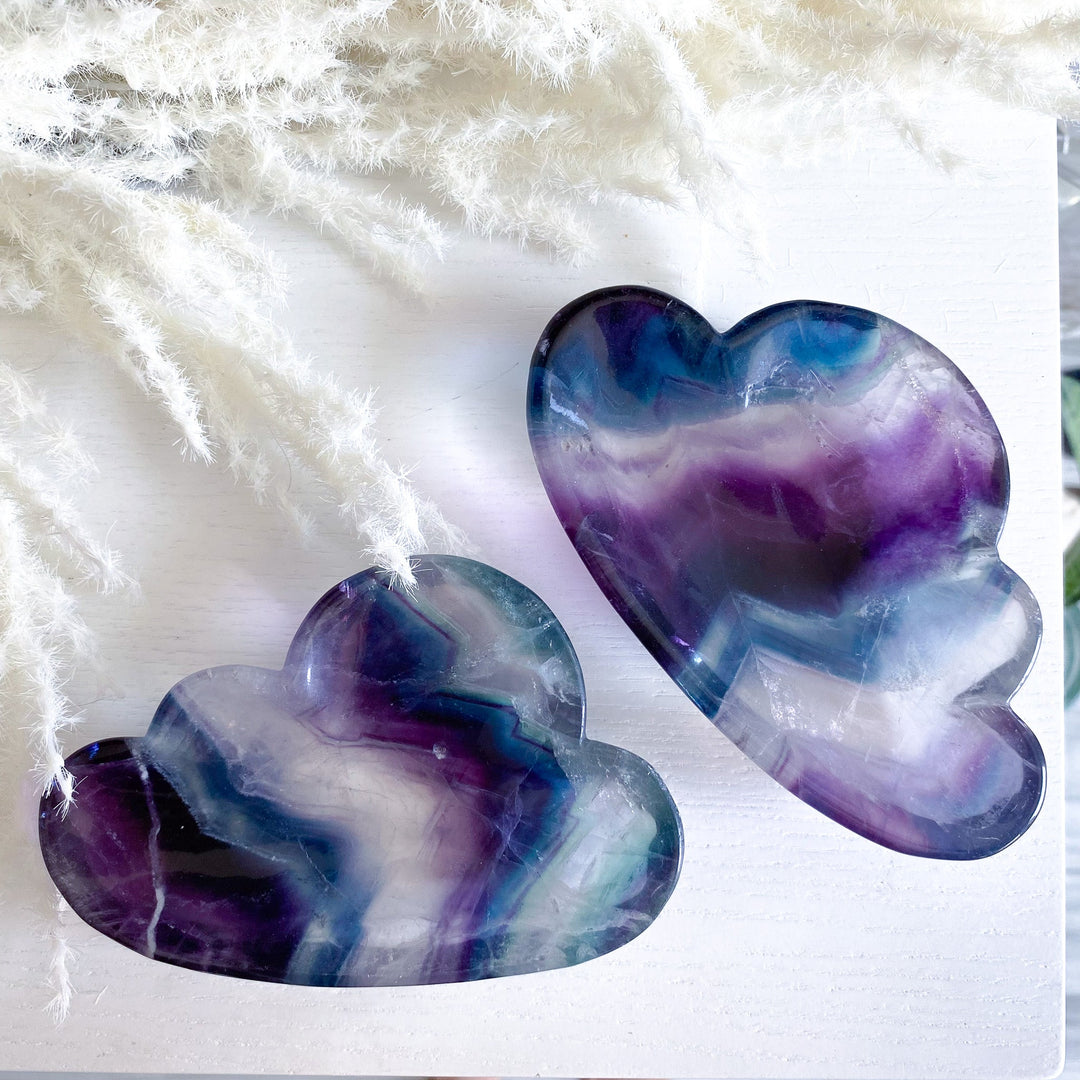 Rainbow Fluorite Cloud Dish, Bowl