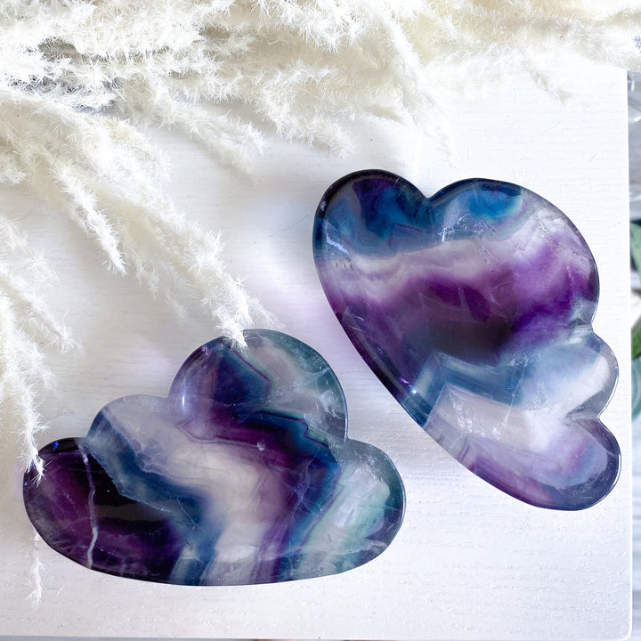 Rainbow Fluorite Cloud Dish, Bowl