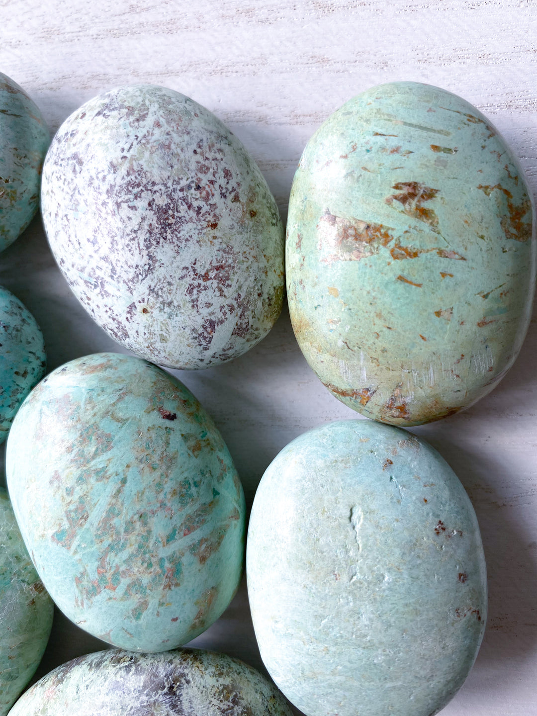 You Pick: Turquoise Palm Stone | Aligns all Chakras