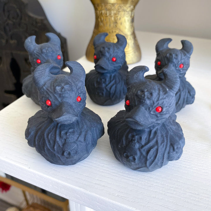 Black Obsidian Evil Duck Carving