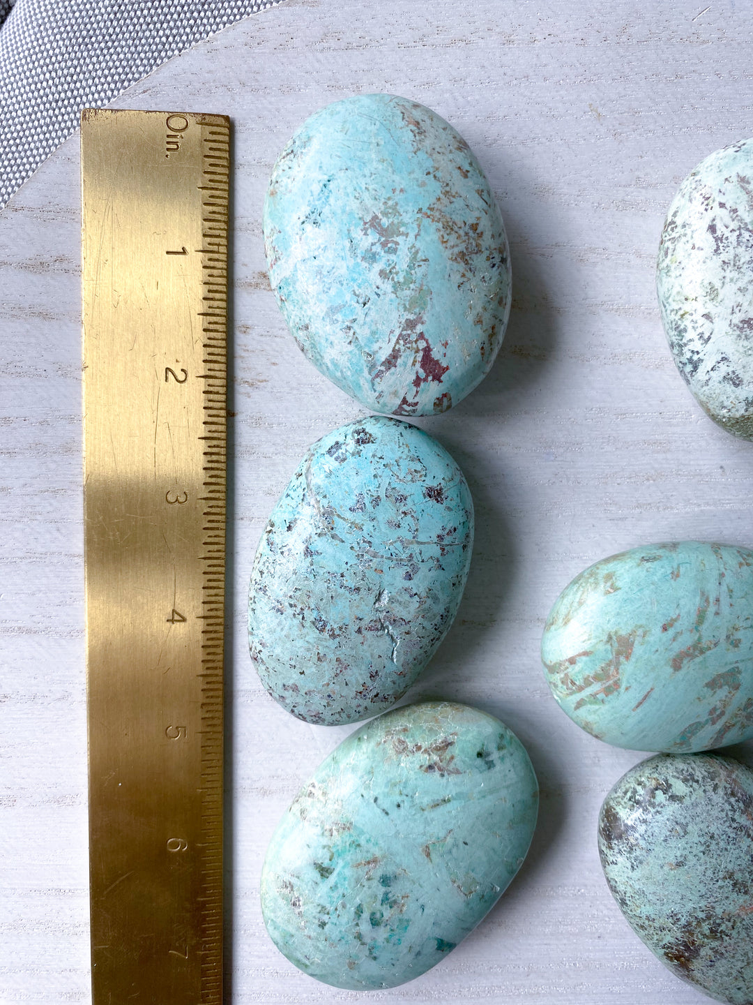 You Pick: Turquoise Palm Stone | Aligns all Chakras