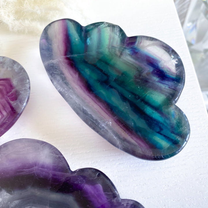 Rainbow Fluorite Cloud Dish, Bowl