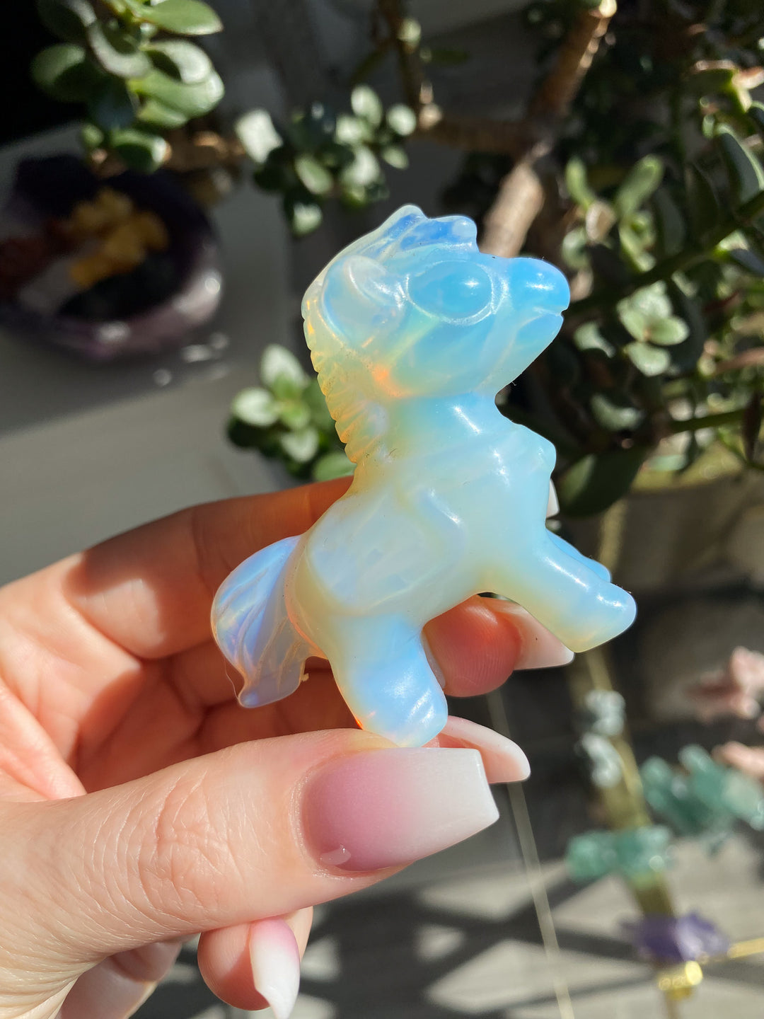 Bubble Horse Carving 2"