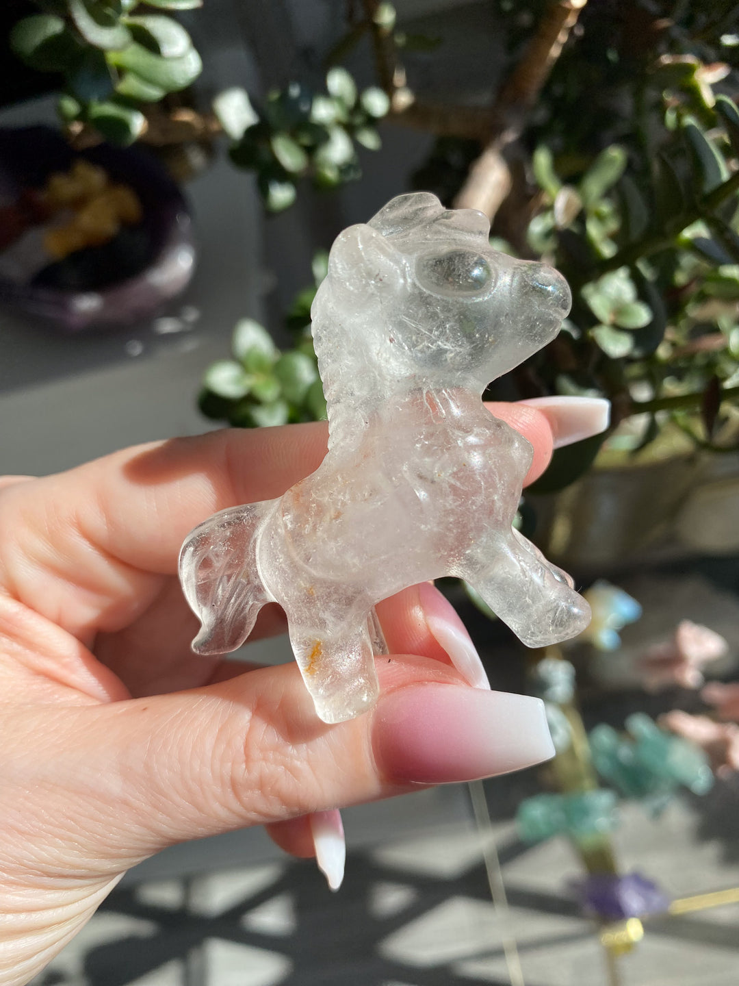 Bubble Horse Carving 2"