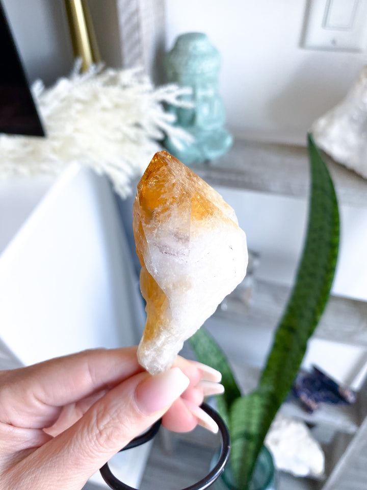 Raw Citrine on Stand 