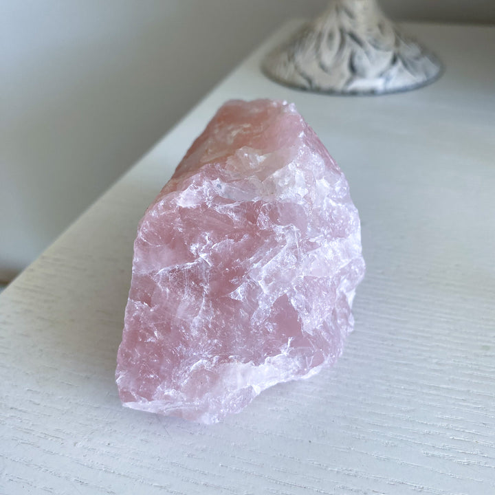 Large 4" Raw Rose Quartz 