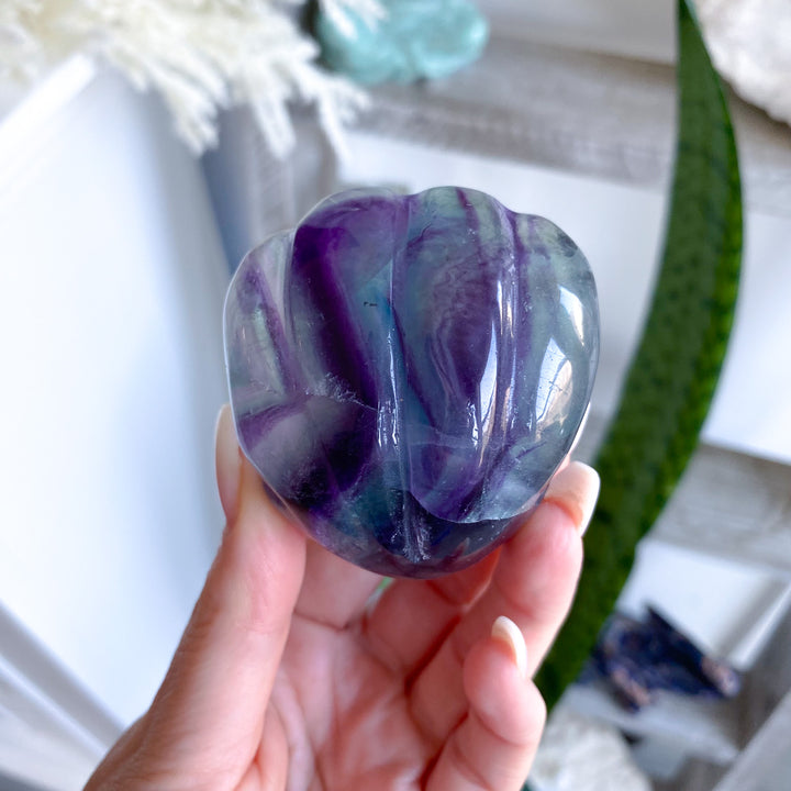 Rainbow Fluorite Clam Shell 
