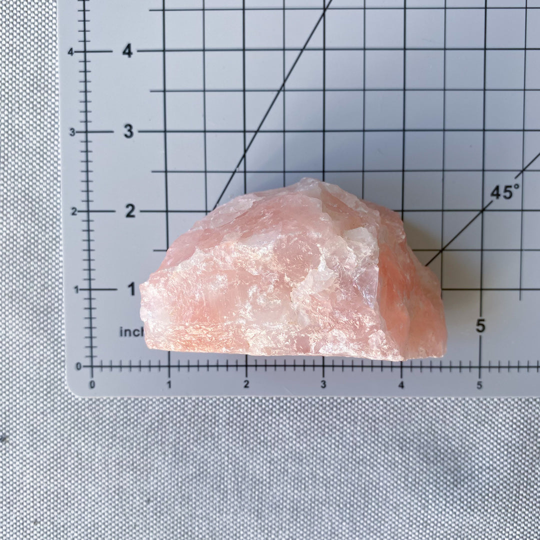 Large 4" Raw Rose Quartz 