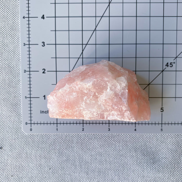 Large 4" Raw Rose Quartz 