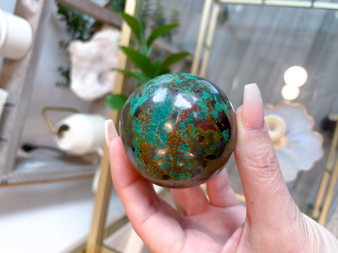 Chrysocolla Sphere - Get Exact Item