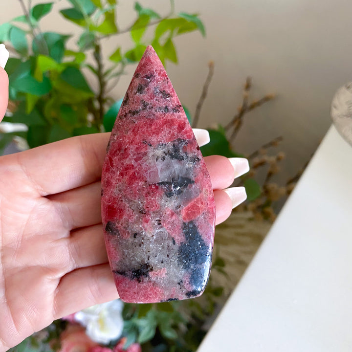 Unique Rhodonite Flame 