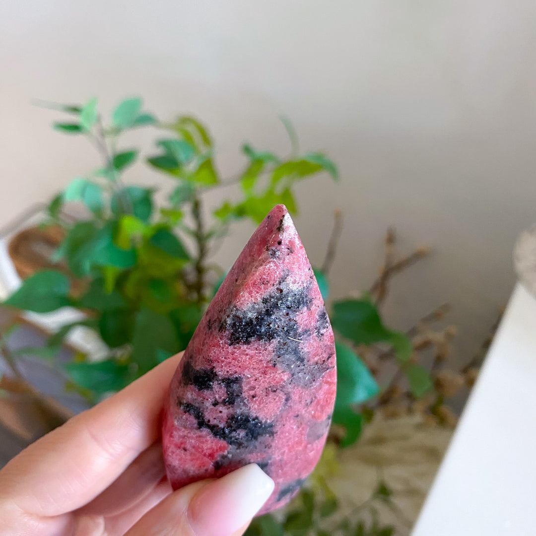 Unique Rhodonite Flame 