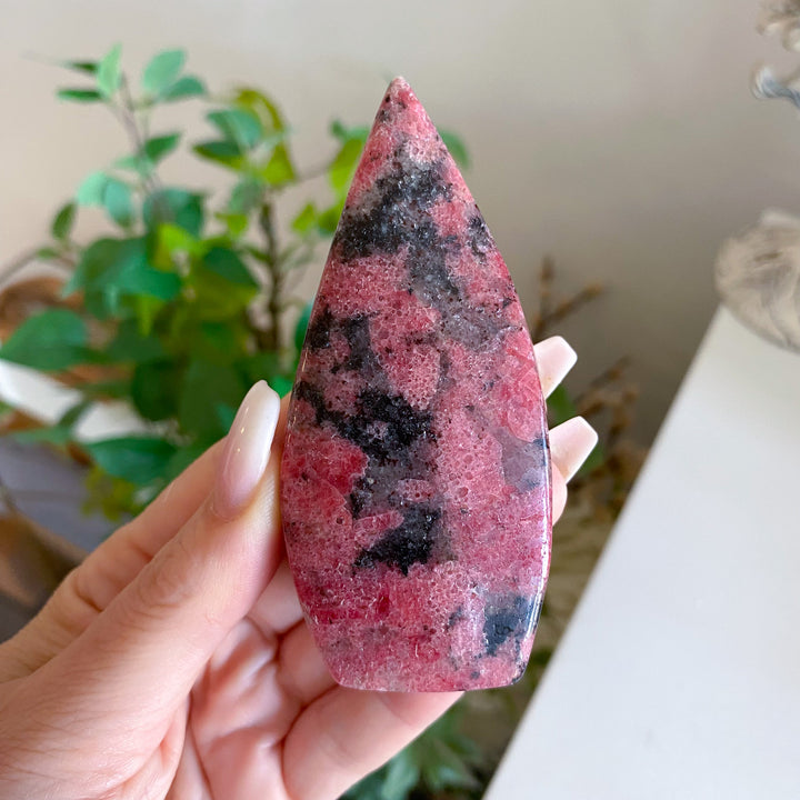 Unique Rhodonite Flame 