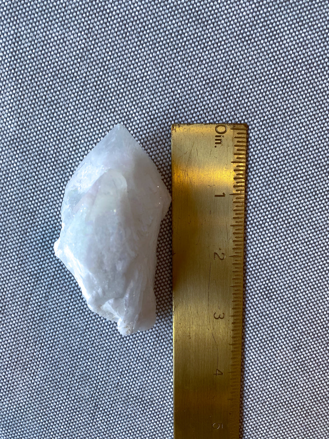 White Angel Aura Quartz Crystal Point #1