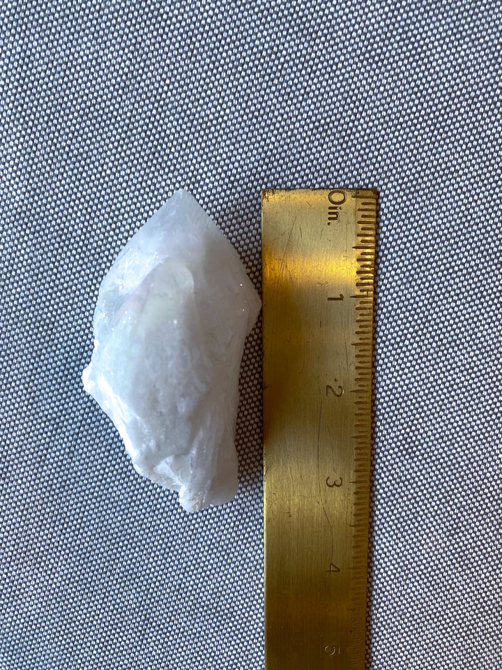 White Angel Aura Quartz Crystal Point #1