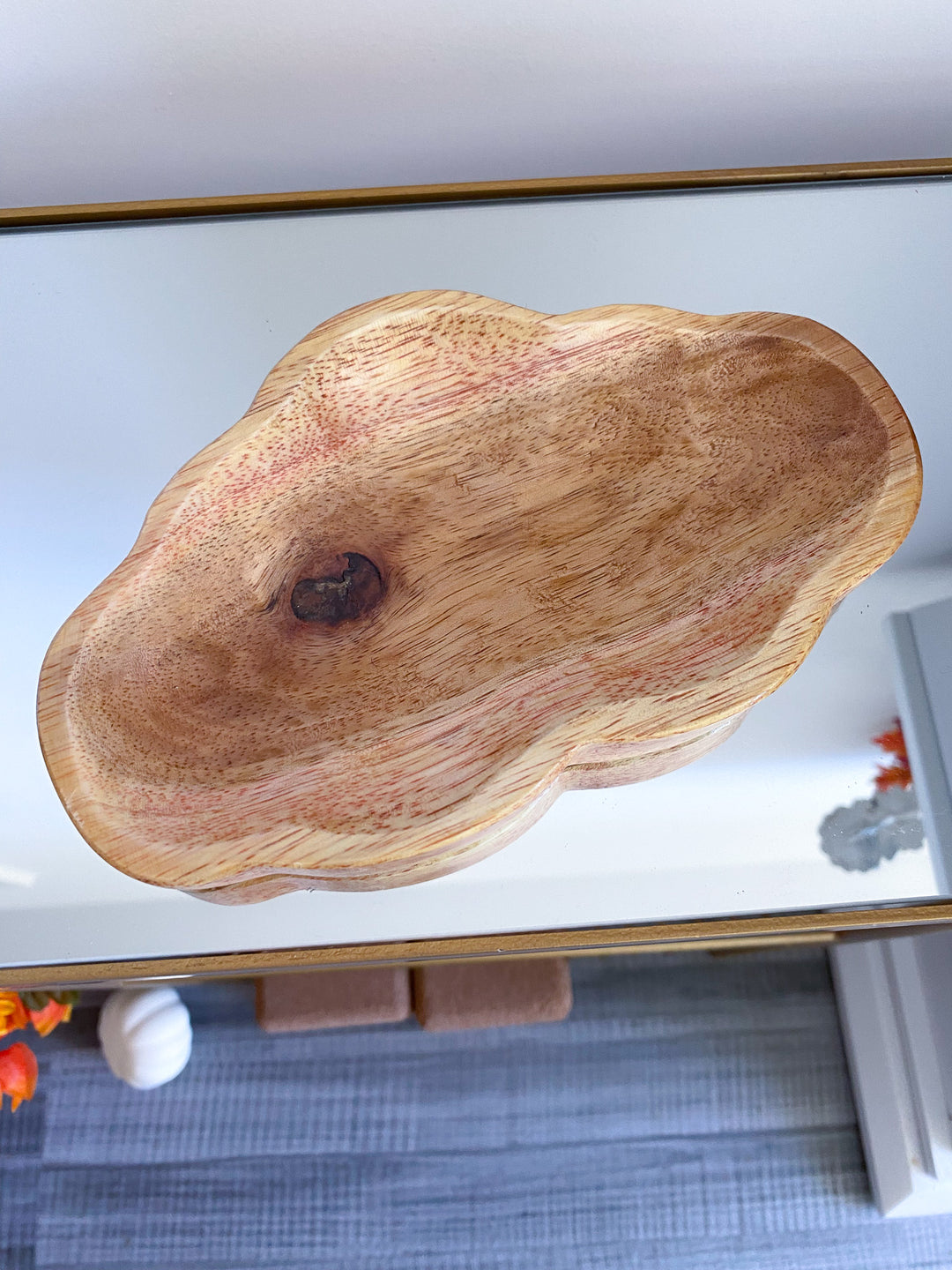 Handmade Cloud Wood Bowl