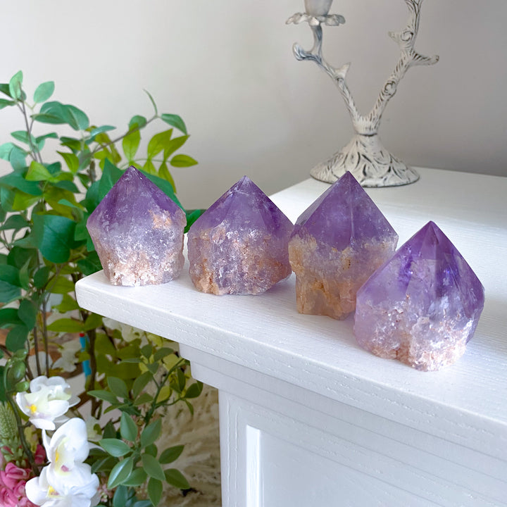 Amethyst Top Polish Point w/ Hematite