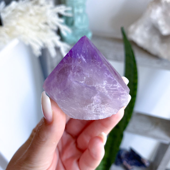 Small Amethyst Top Polish Point