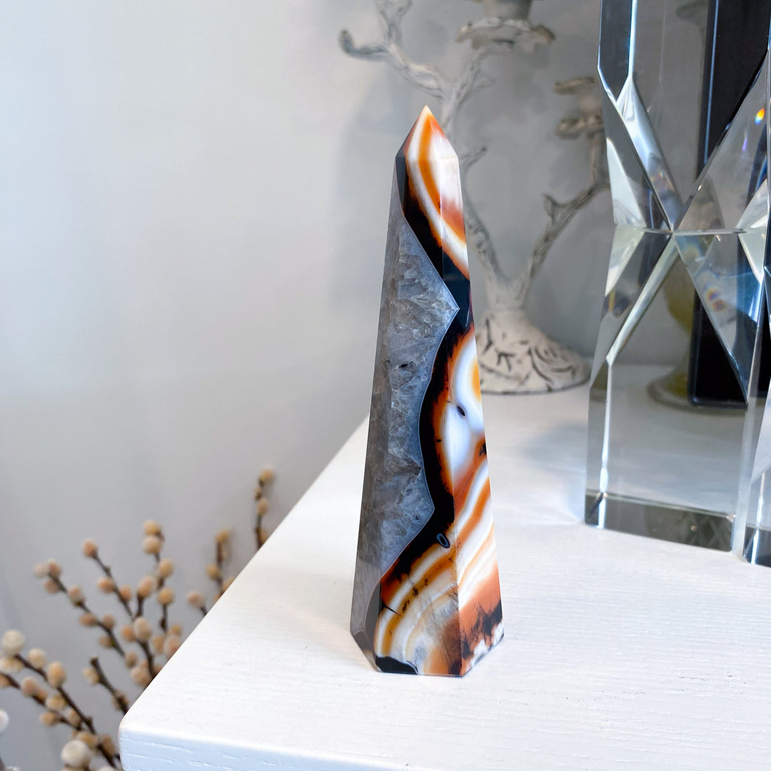 Large Sardonyx Tower 5"