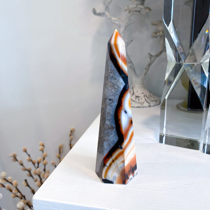 Large Sardonyx Tower 5"