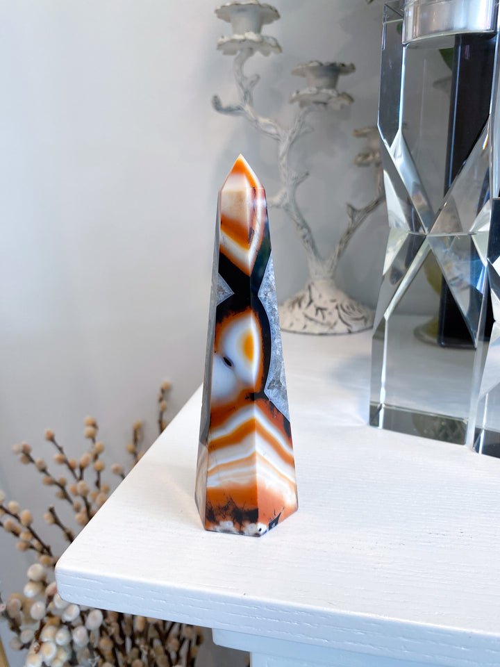 Large Sardonyx Tower 5"
