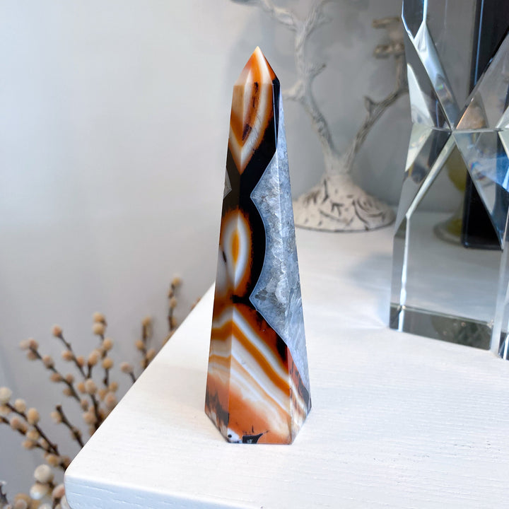 Large Sardonyx Tower 5"