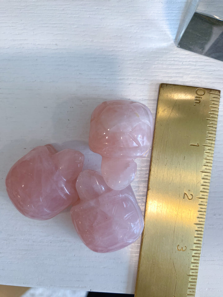 Rose Quartz Turtle Carving